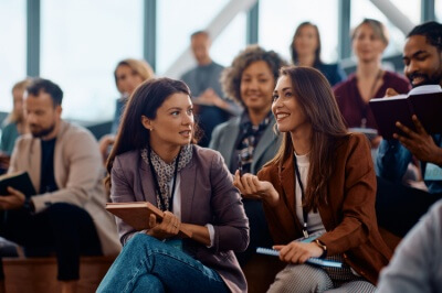 business people at a meeting